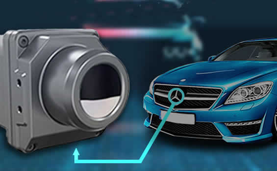 Thermal imaging camera for cars