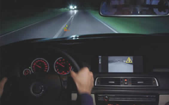 Thermal imaging camera for cars