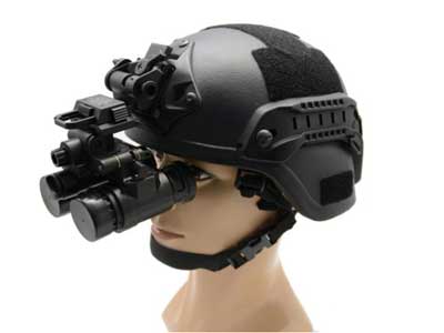Head mounted night vision binocular goggles