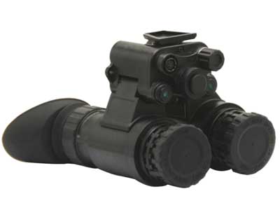Head mounted night vision binocular goggles