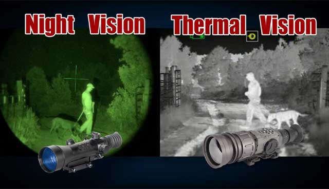 The illuminator on night vision goggles