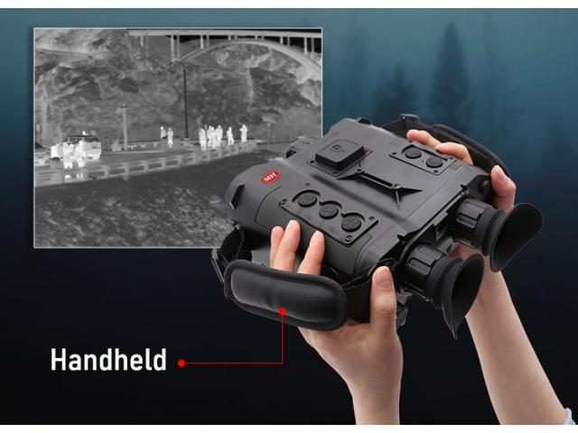 Handheld thermal binoculars