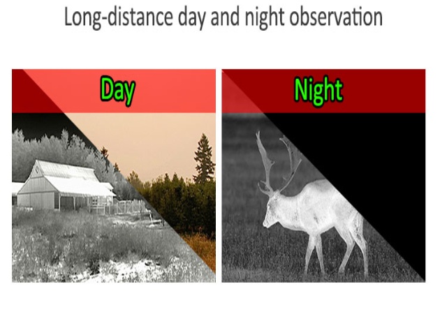 day and night thermal binoculars with LRF