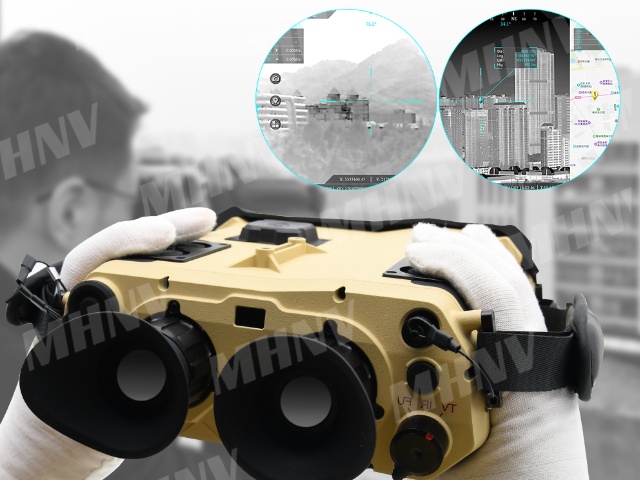 Handheld thermal binoculars