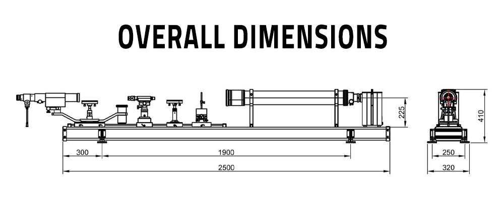 Precision Optical Bench Series 1000mm Focal Length