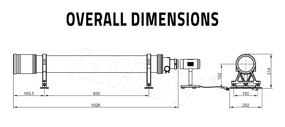 Coaxial Transmission Collimator Parallel Light Tube