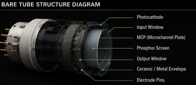 Bare tubes components