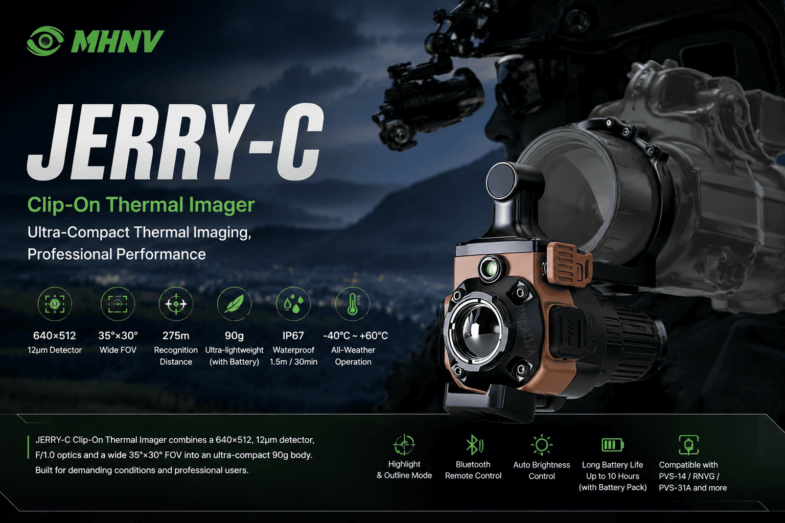 thermal imaging accessory，Jerry-c clip on thermal